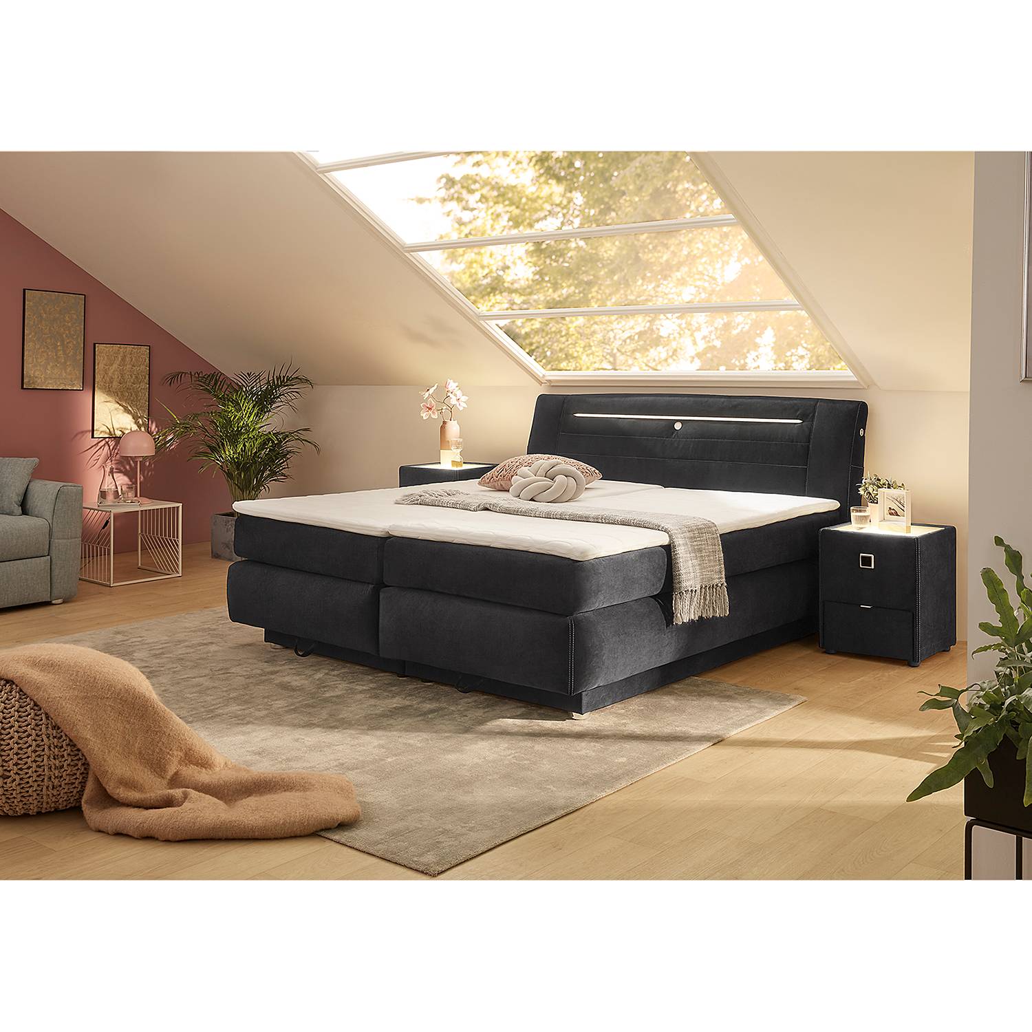 Lit boxspring Michel