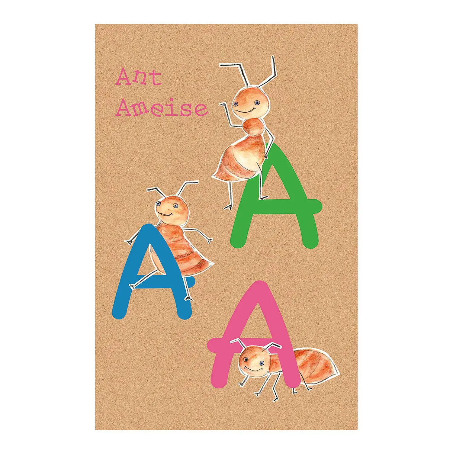 Wandbild ABC Animal A