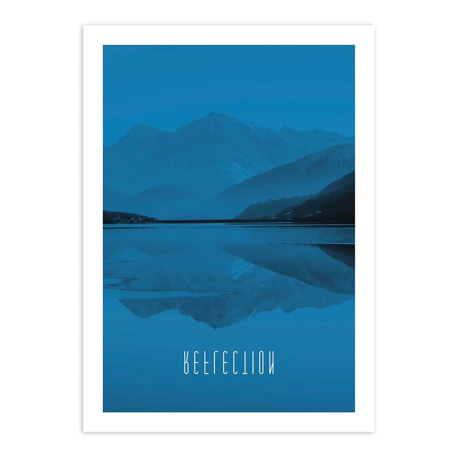 Reflection Lake Wandbild Word