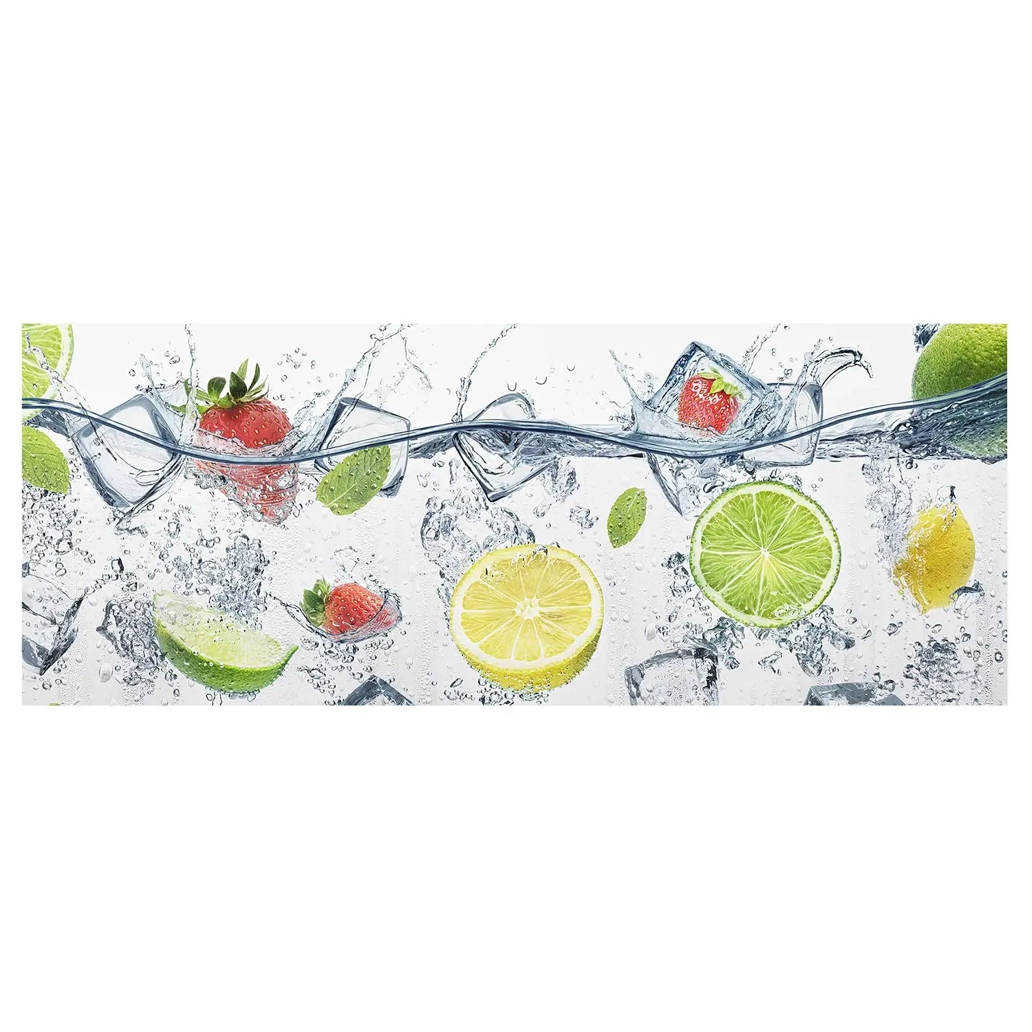Frucht Cocktail Glasbild