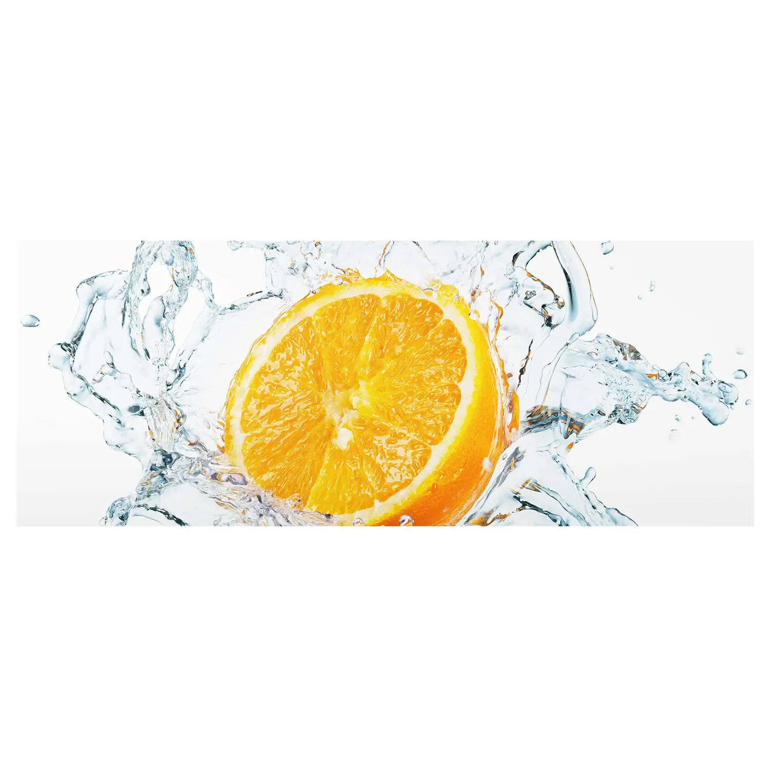 Echtheitsgarantie Glasbild Frische Orange