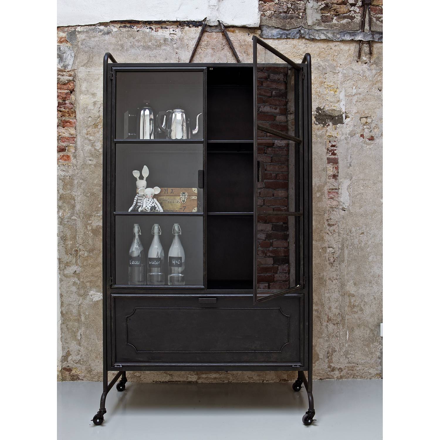 home24 Vitrinenschrank Leska