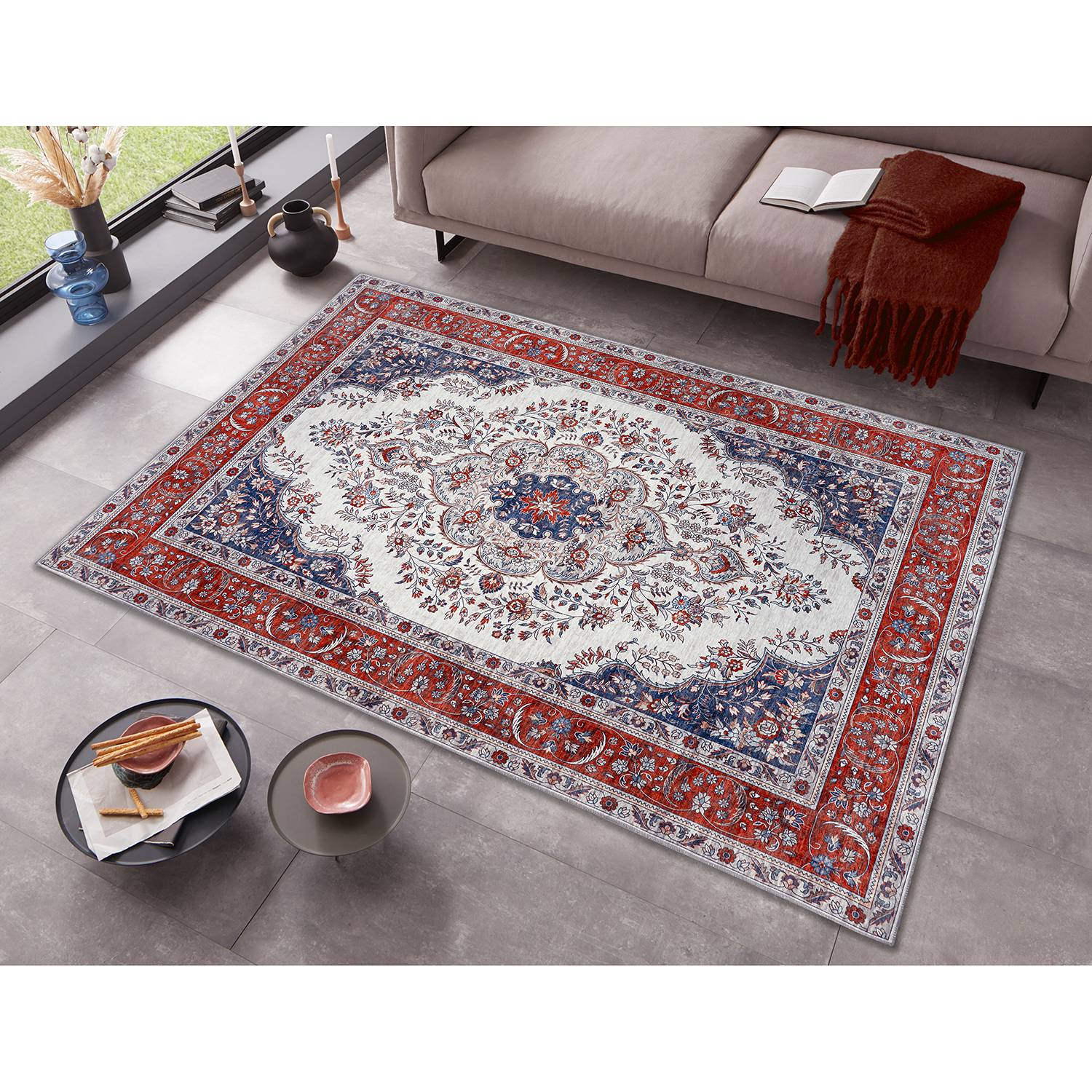 home24 Kurzflorteppich Tabriz Miray