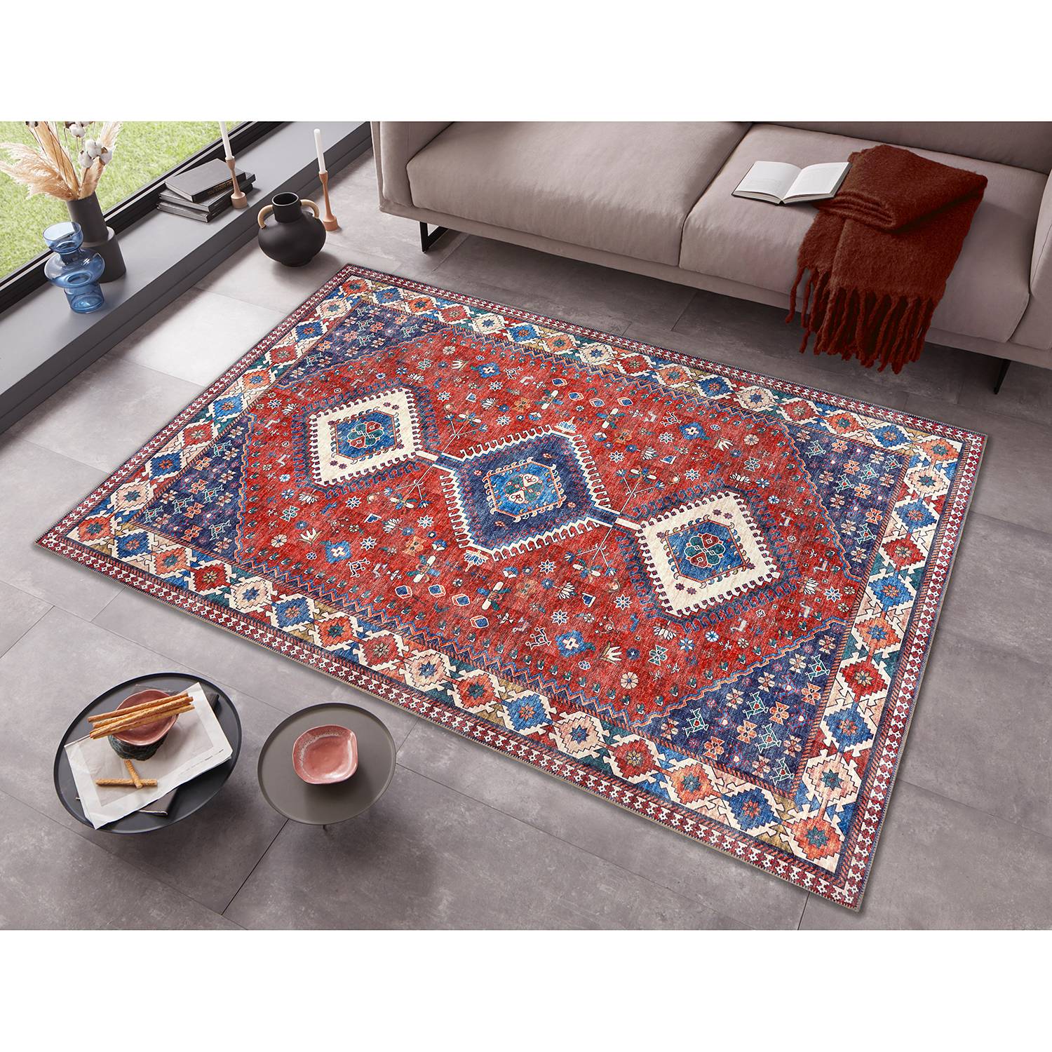 home24 Kurzflorteppich Hamadan Karim