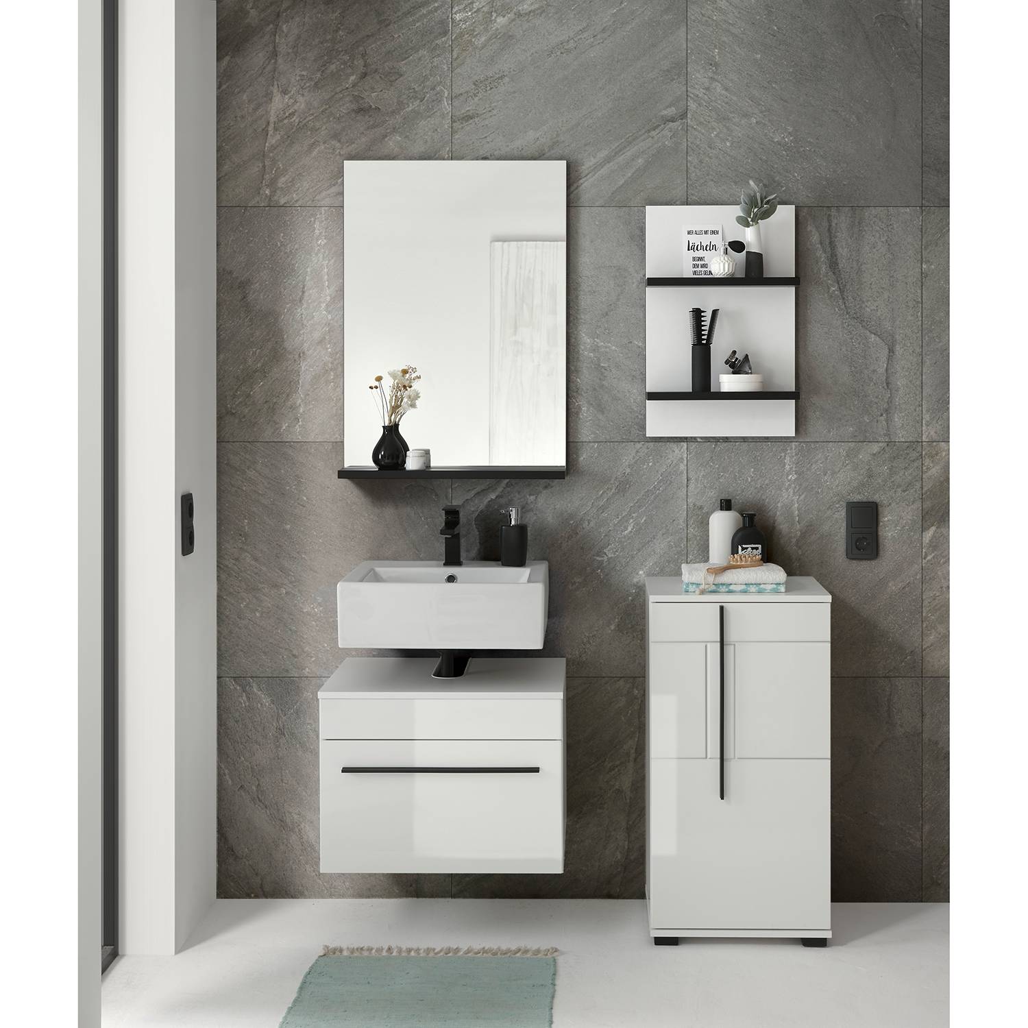 home24 Waschbeckenunterschrank Farson