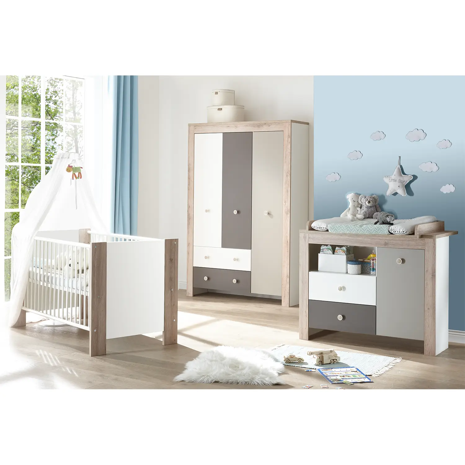 Babyzimmer-Set Bea II (3-teilig)