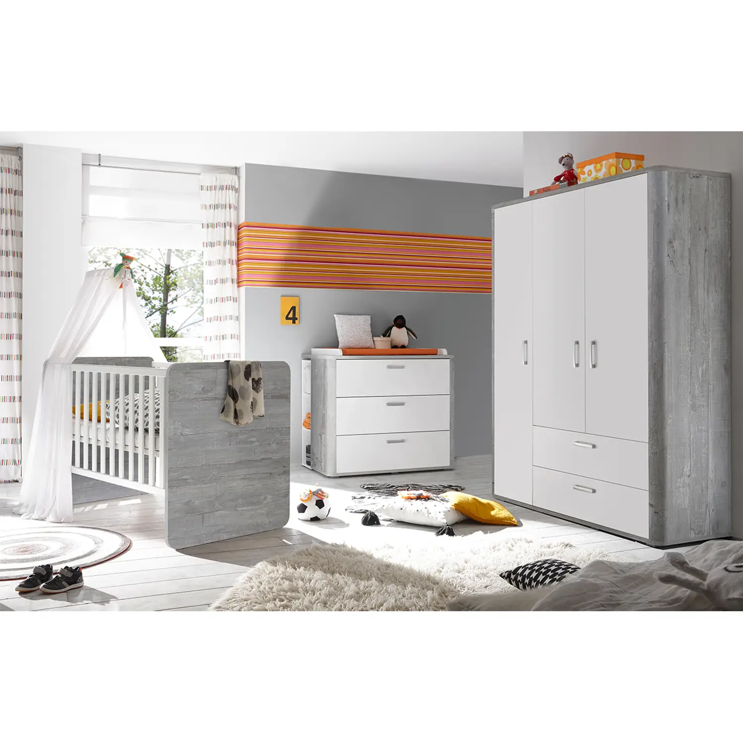 Babyzimmer-Set Frieda II (3-teilig)