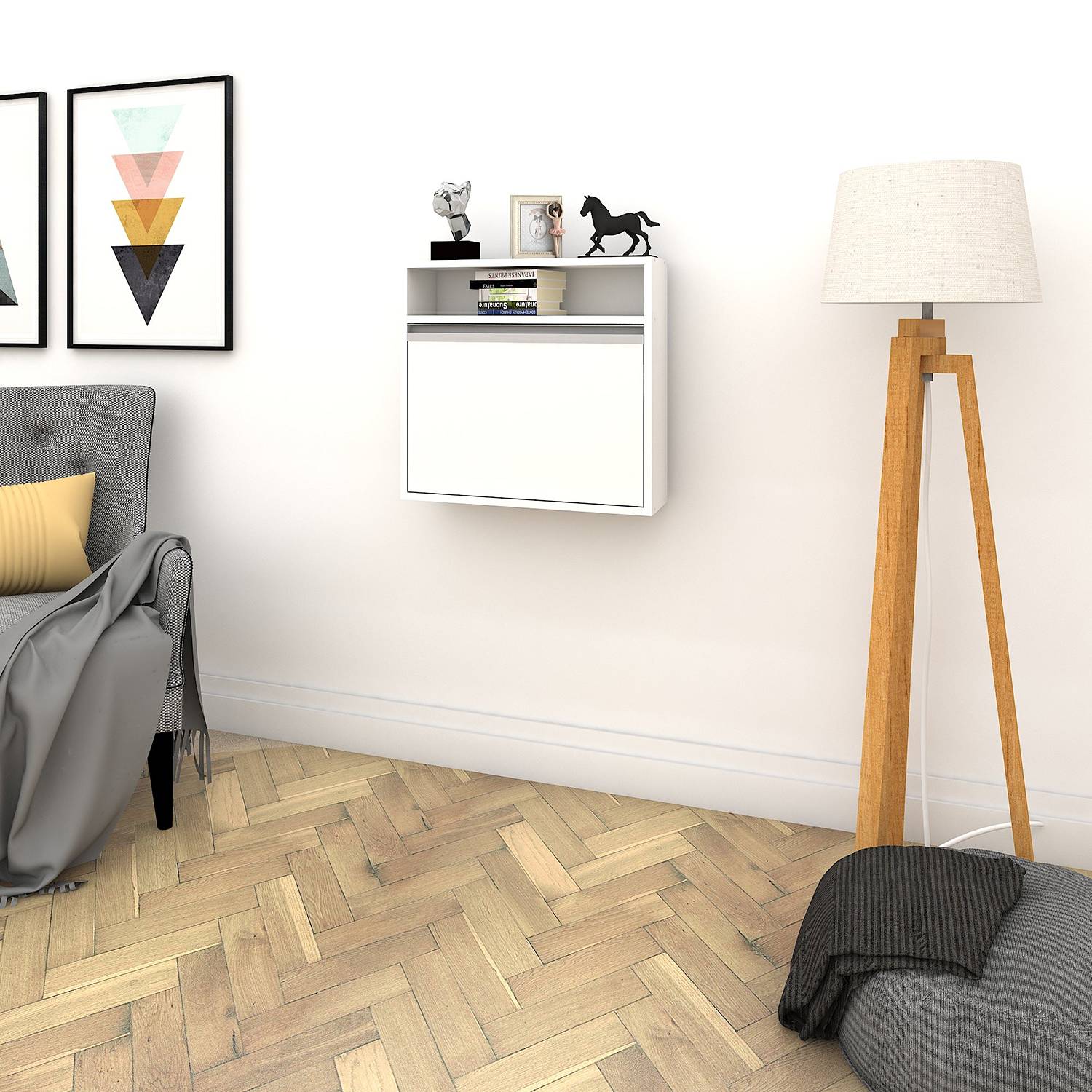home24 Wandschreibtisch Katte