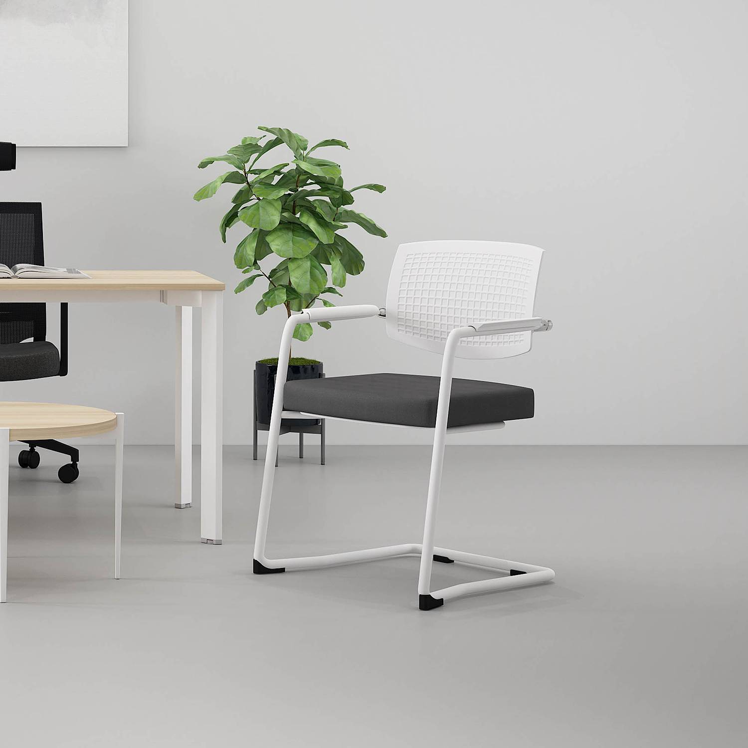 Chaise cantilever Crown