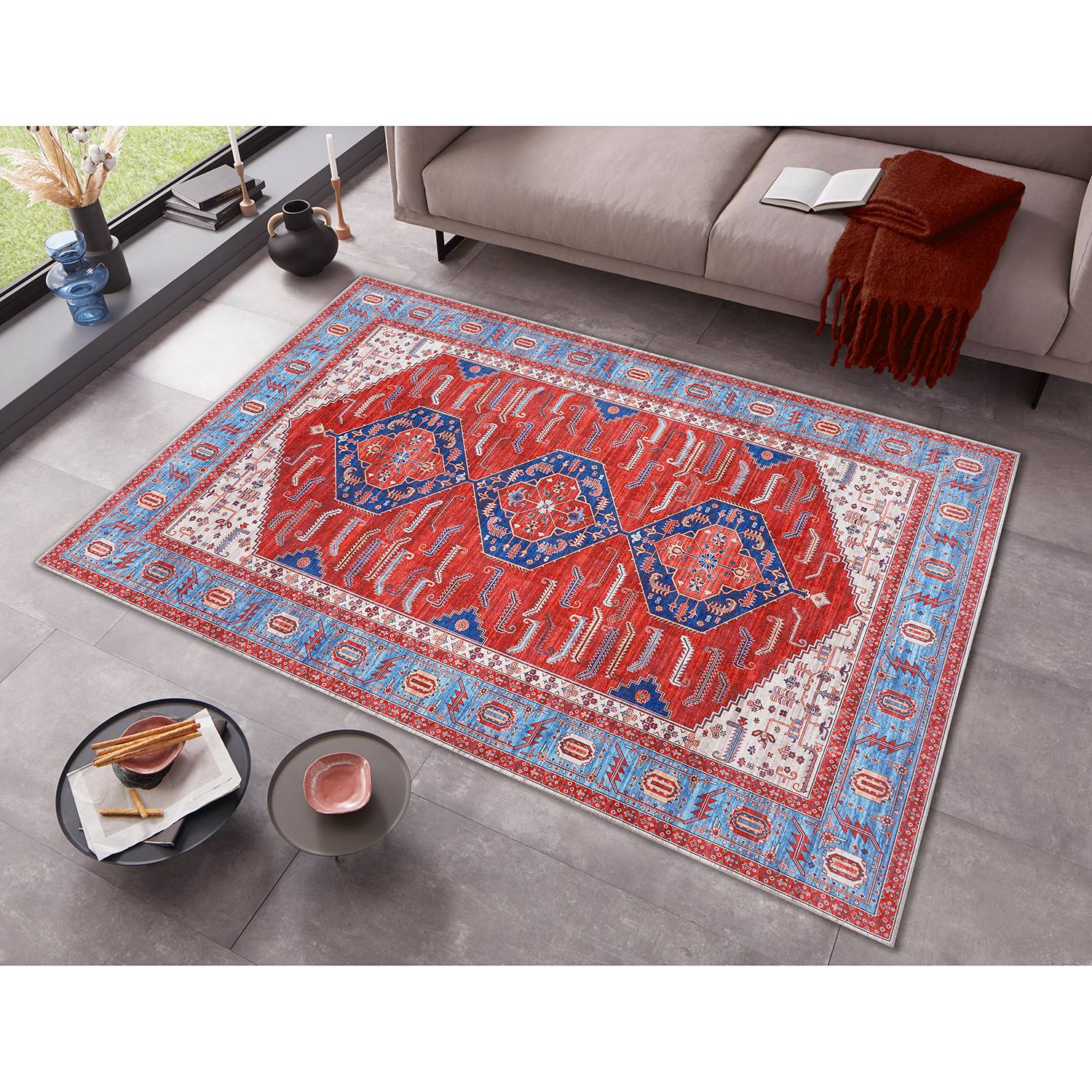 home24 Kurzflorteppich Shiraz Niavaran