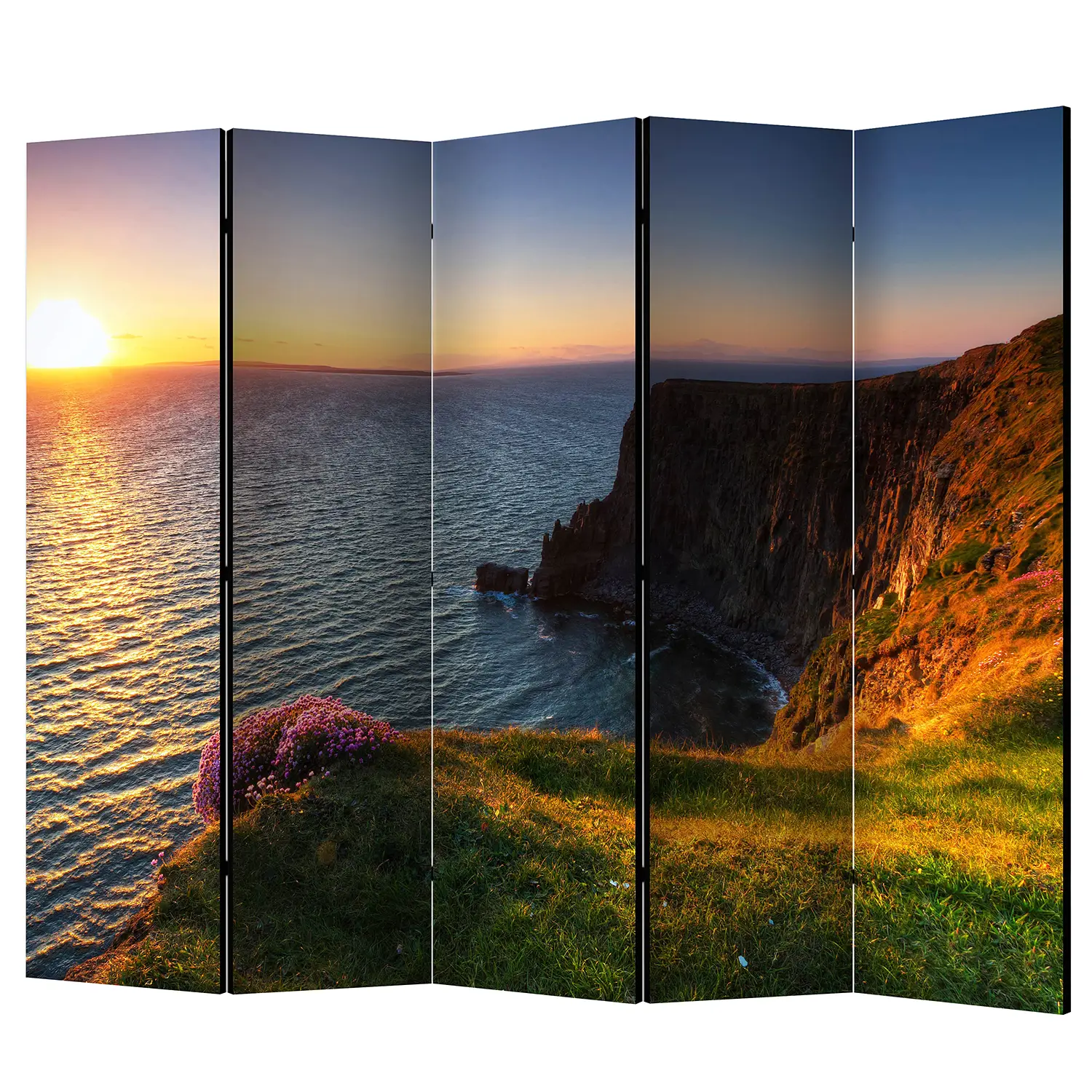 Ireland Cliffs Paravent Moher Sunset of