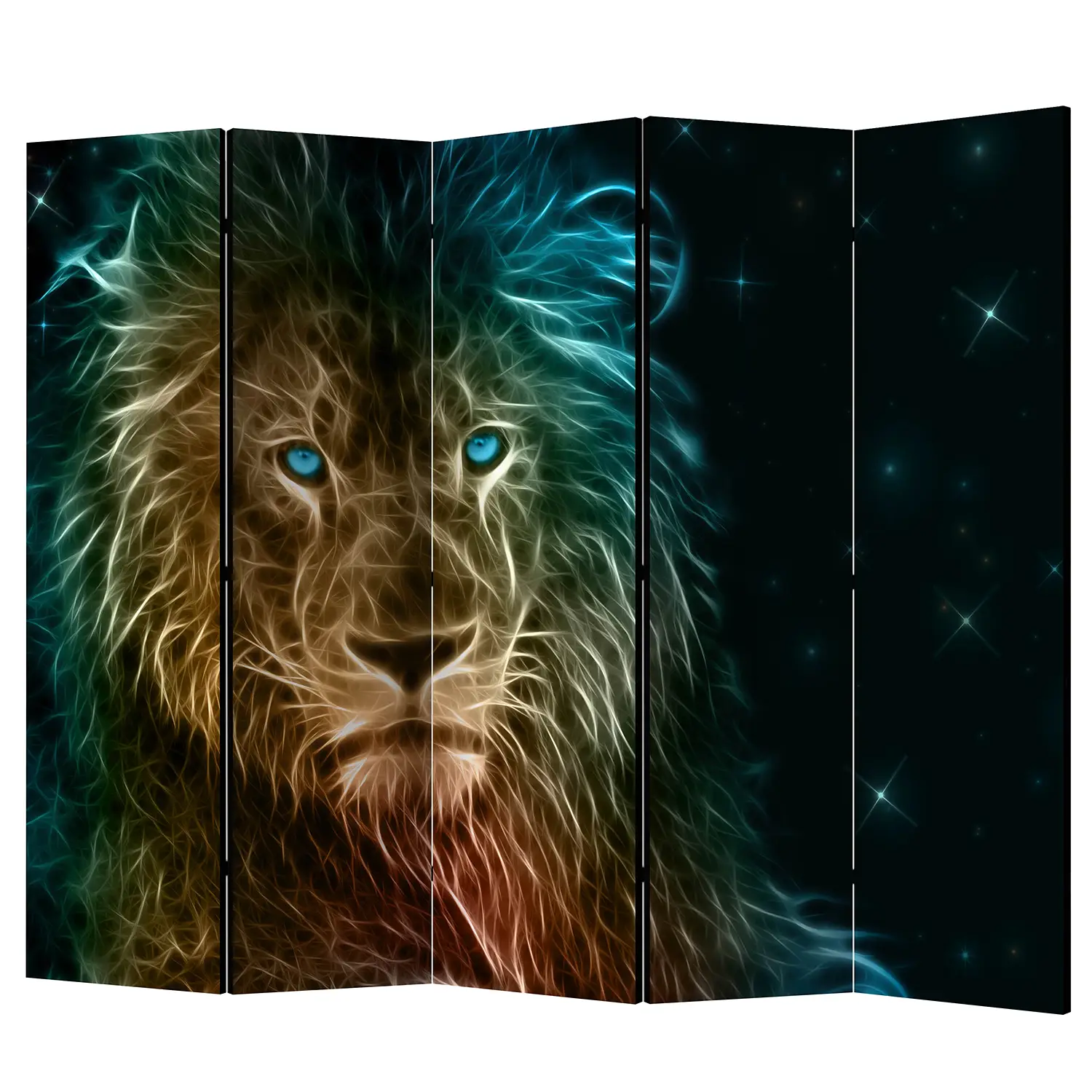 Paravent Abstract Lion