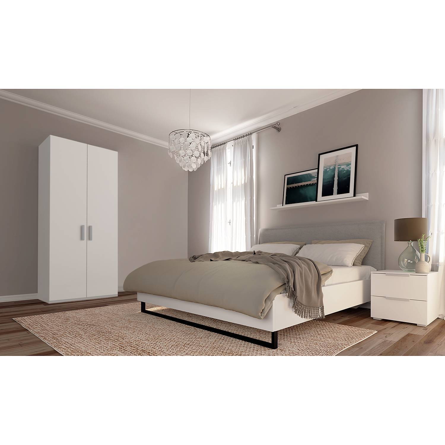 home24 Drehtürenschrank SKØP XVI