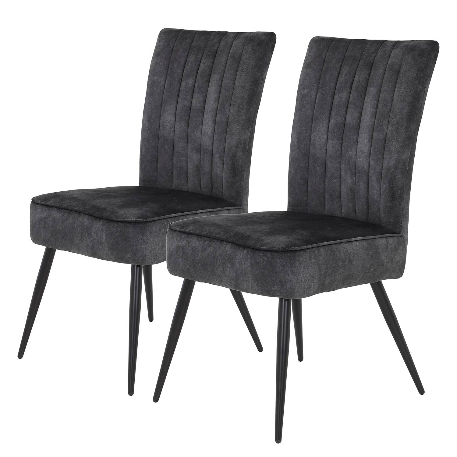 Chaises capitonnées Copine (lot de 2)