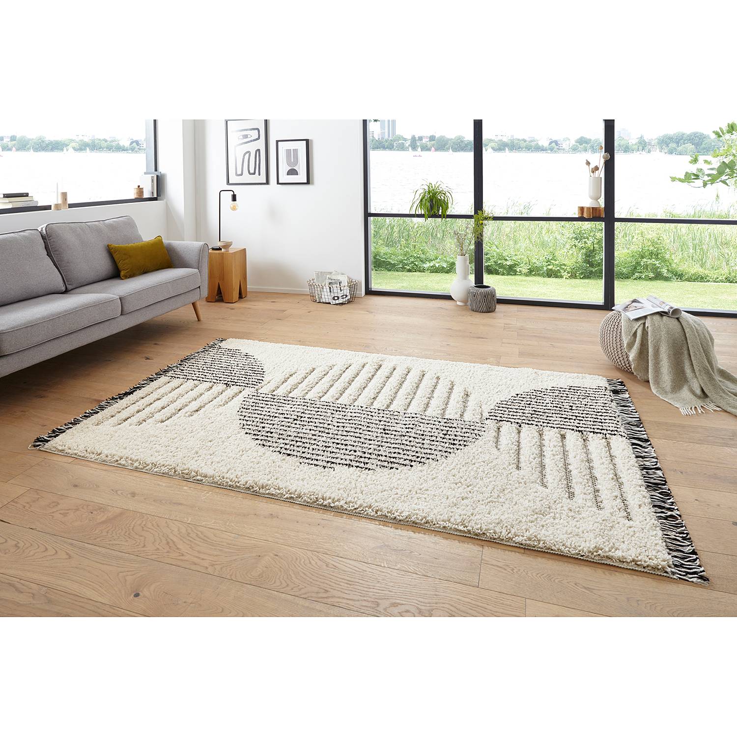 home24 Hochflorteppich Akan