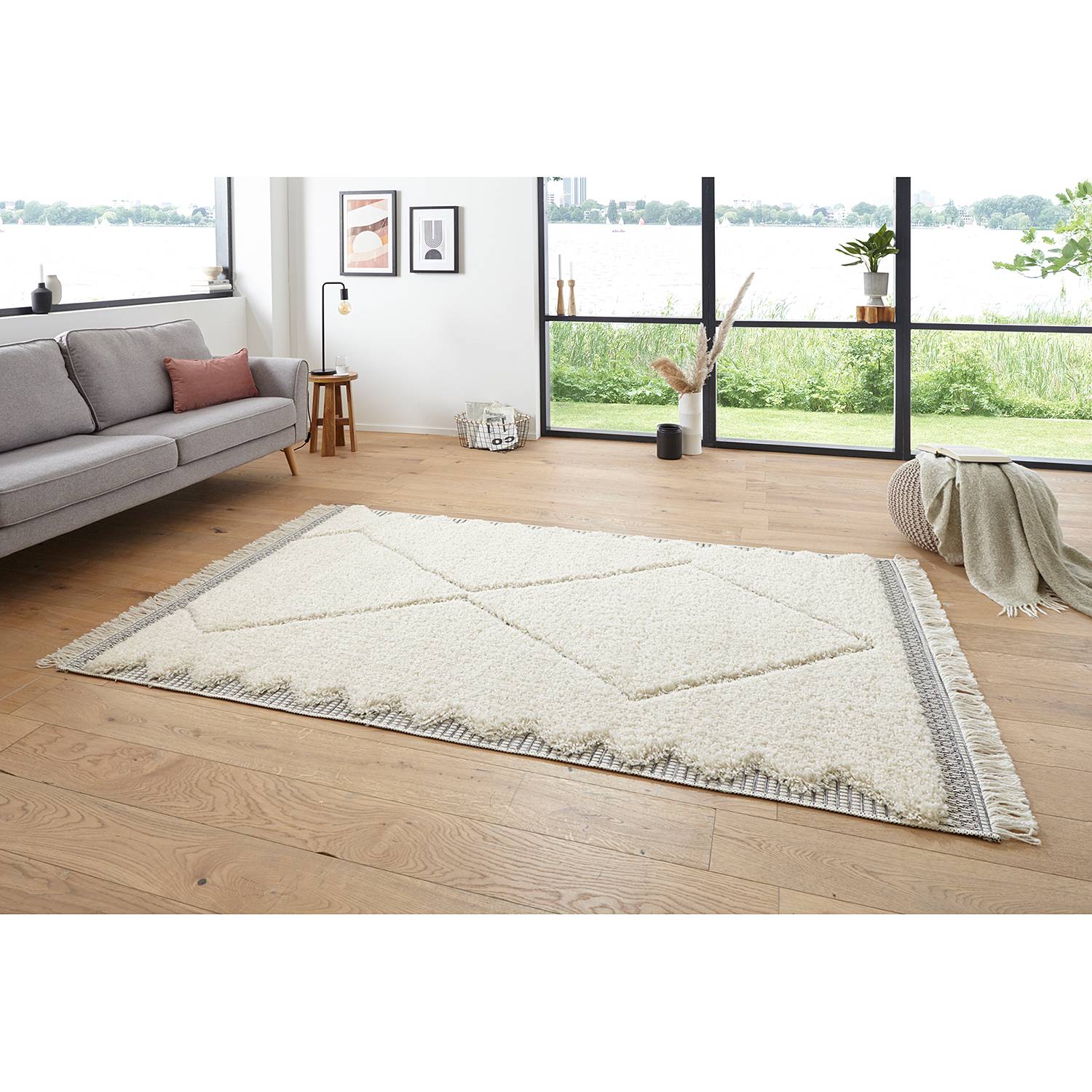 home24 Hochflorteppich Ciret