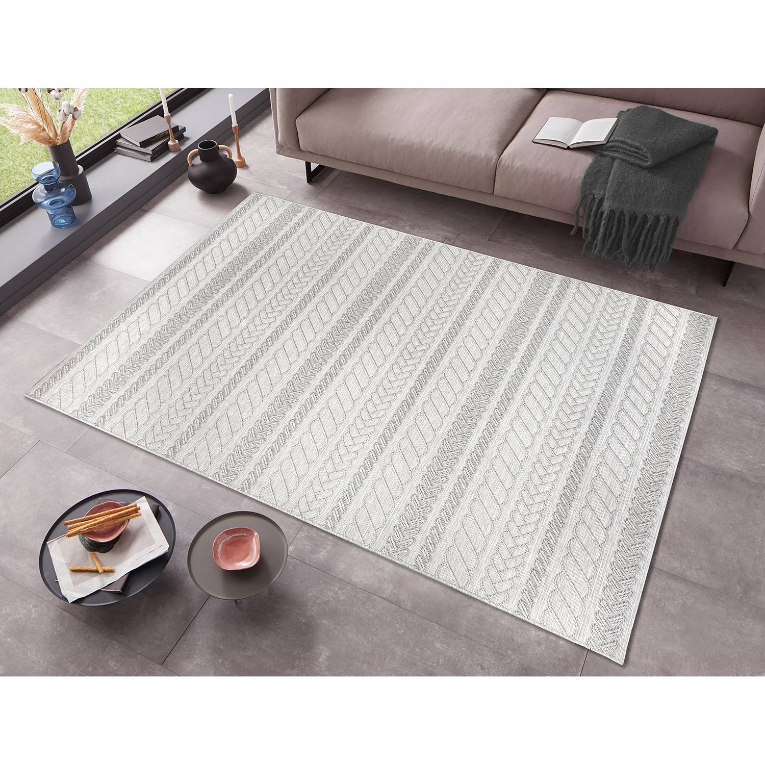 home24 Kurzflorteppich Somba