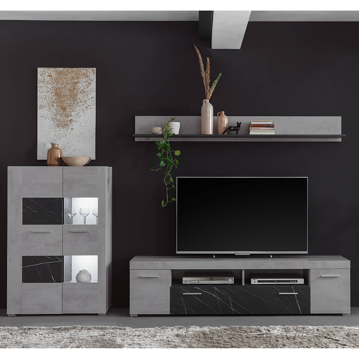 Ensemble meubles TV Mantador II (3 él.)