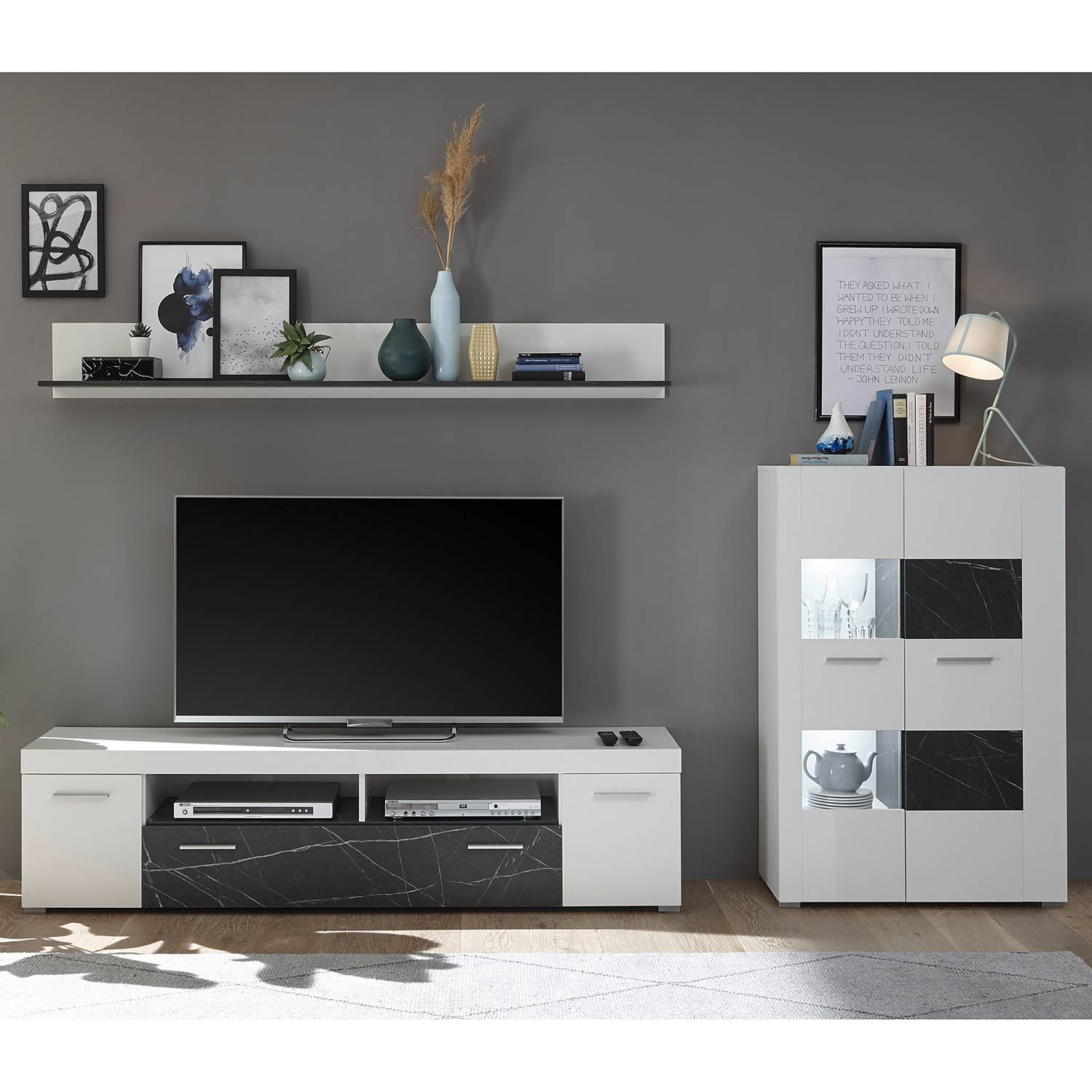 home24 Wohnwand Mantador II (3-teilig)