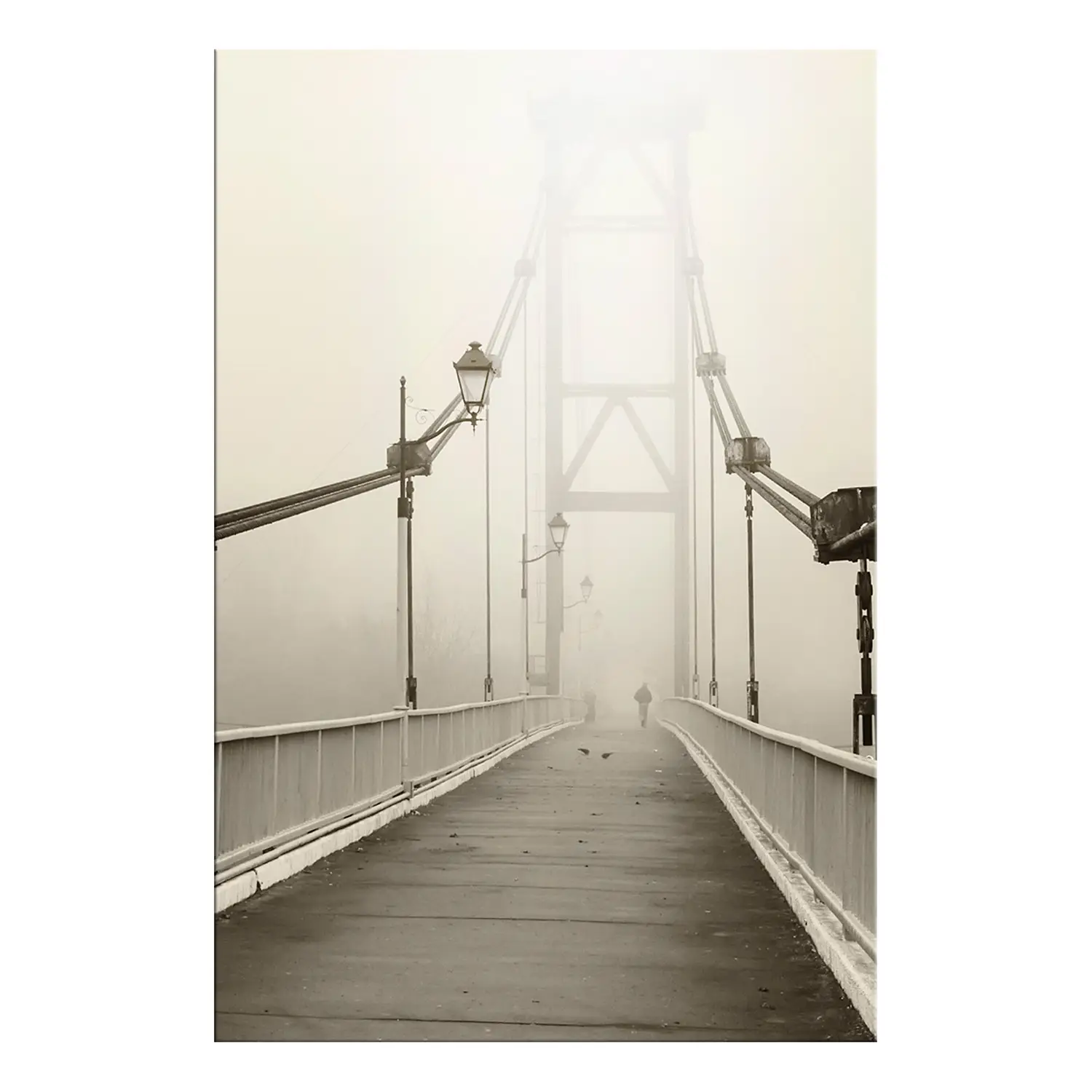 Fog the in Wandbild Bridge