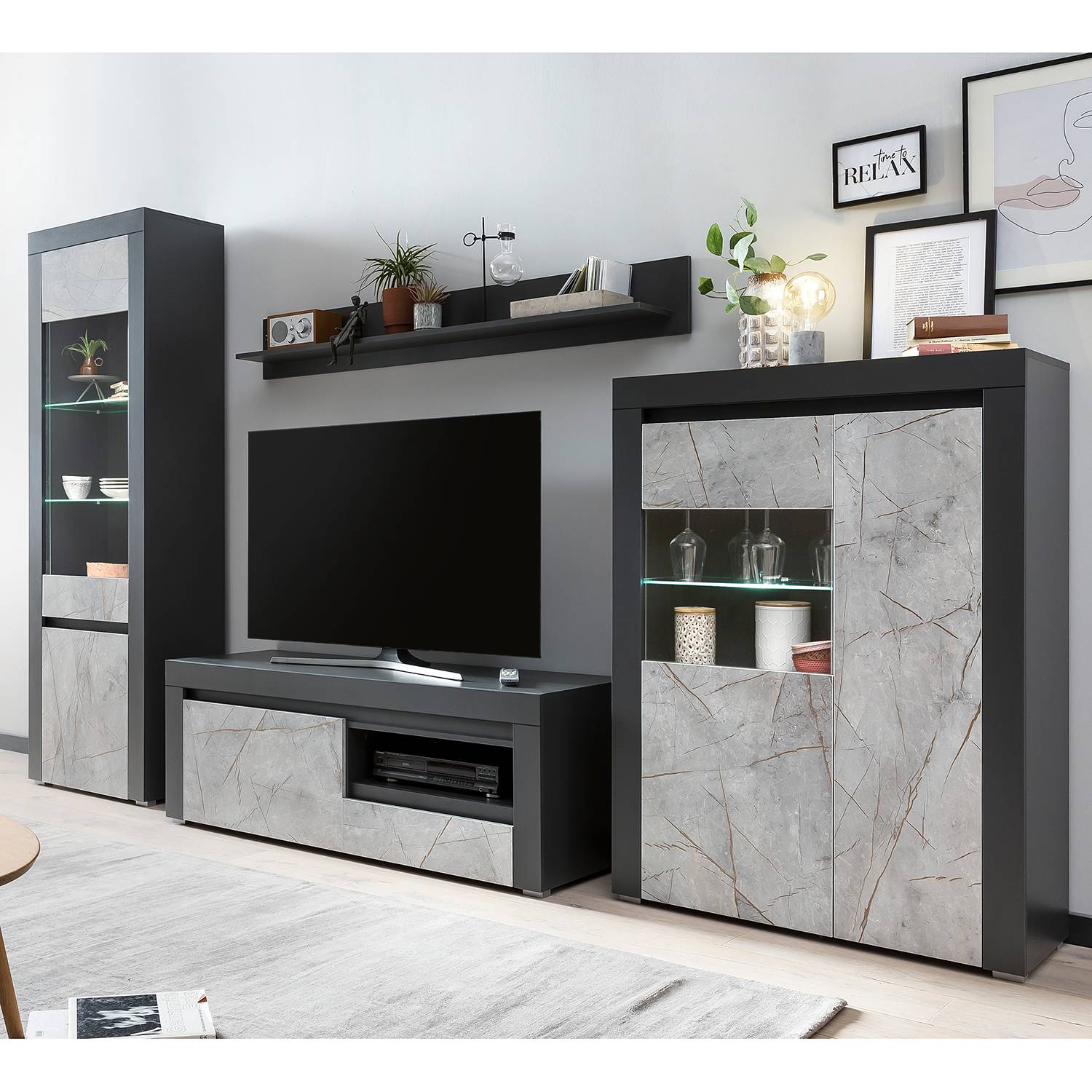 Ensemble meubles TV Stonda II (4 élém.)