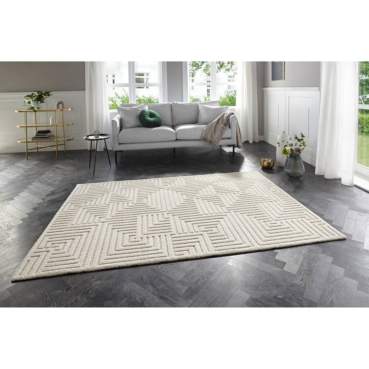 home24 Kurzflorteppich Optik Manipu