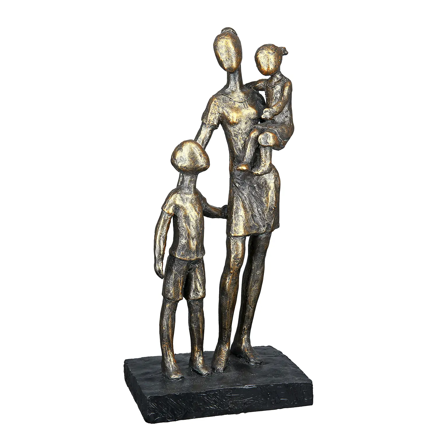Mutter Kindern mit Skulptur