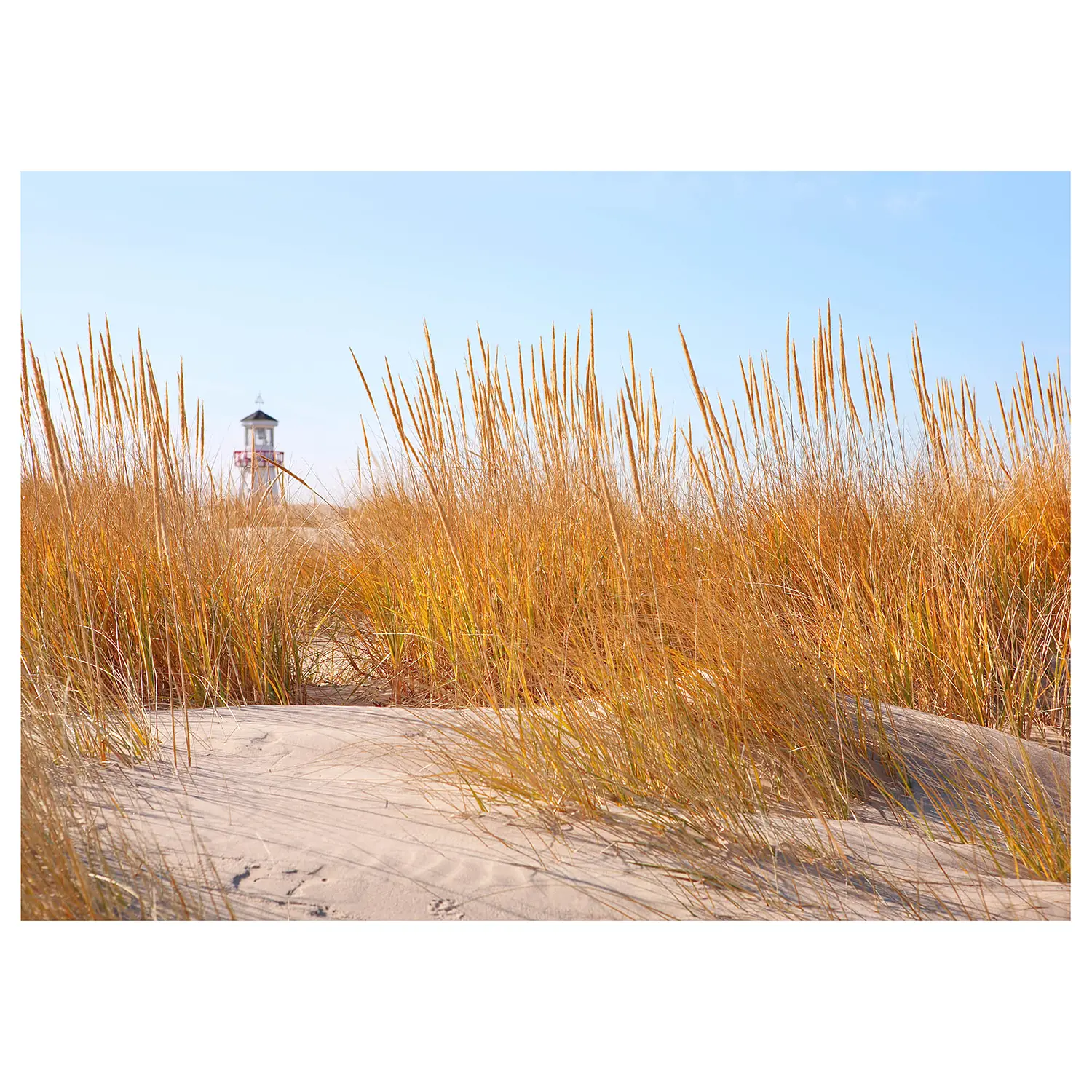 Leinwandbild Strand Lighthouse