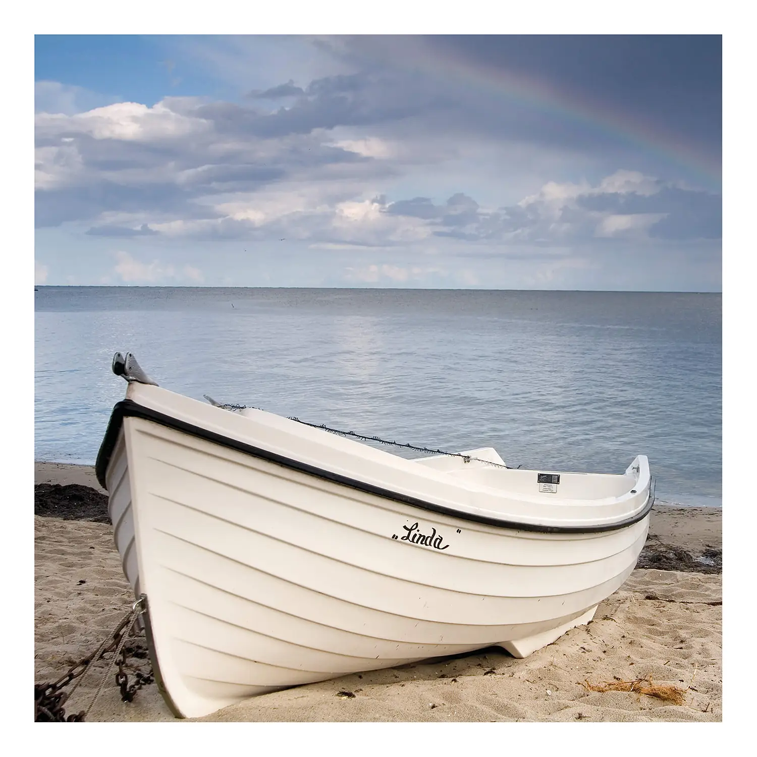 Idyllic Leinwandbild Beach Boot