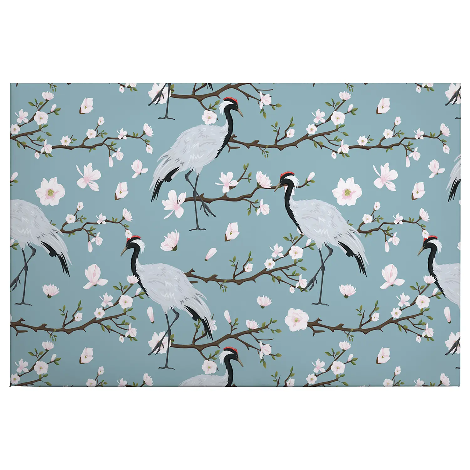 Wandbild Cranes Japanese