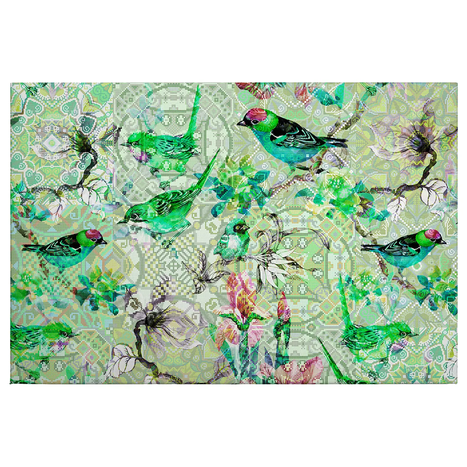 Leinwandbild Birds Mosaic