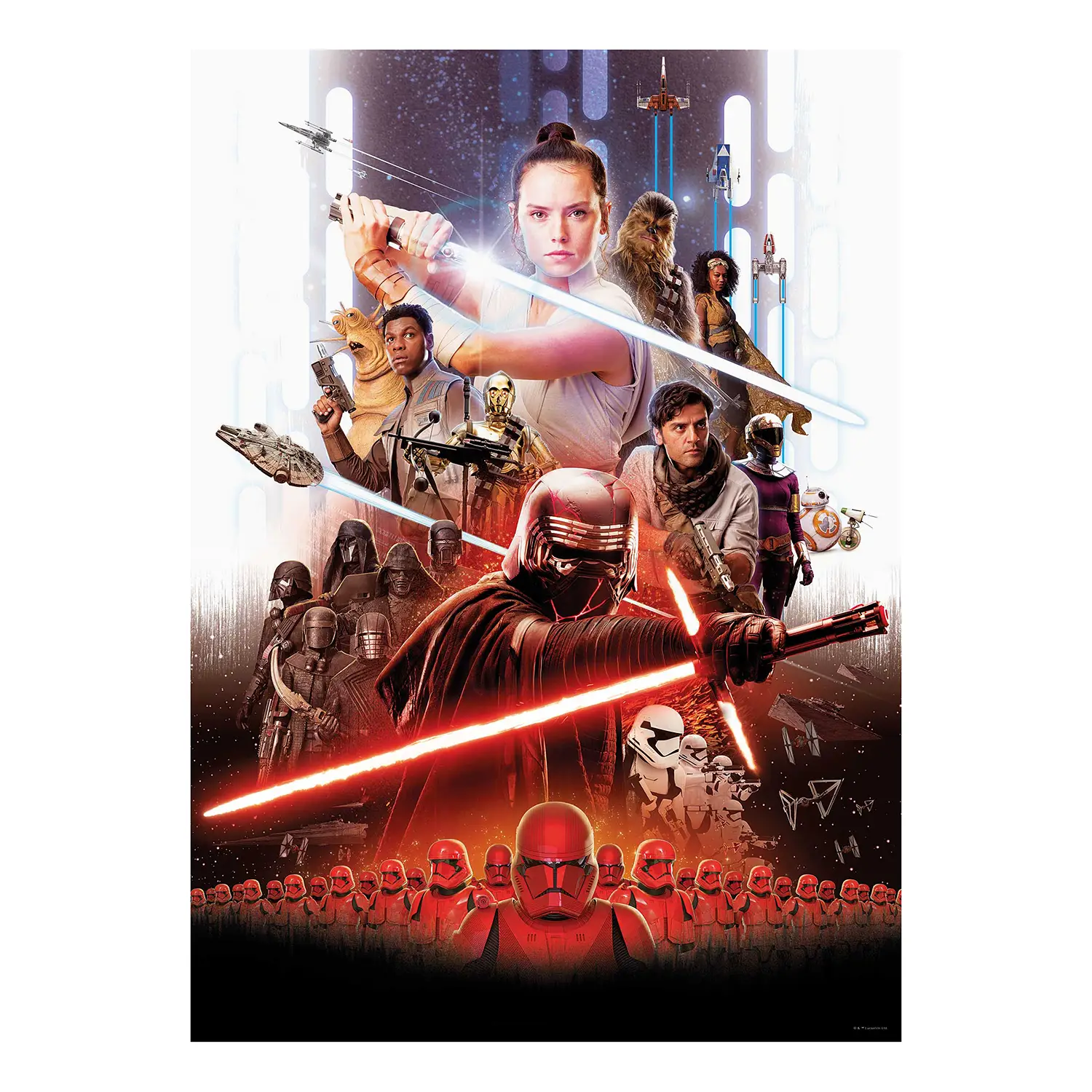 Wandbild Wars Poster Star Movie Rey