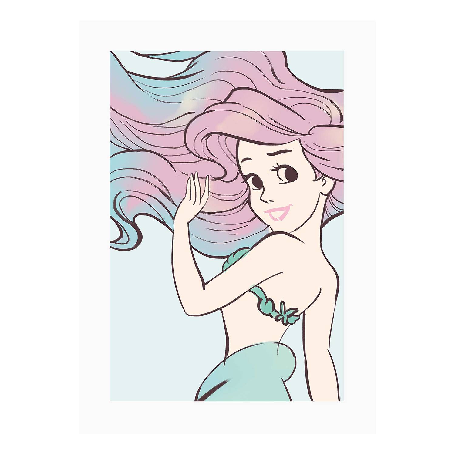 home24 kaufen Aquarell Wandbild Ariel |