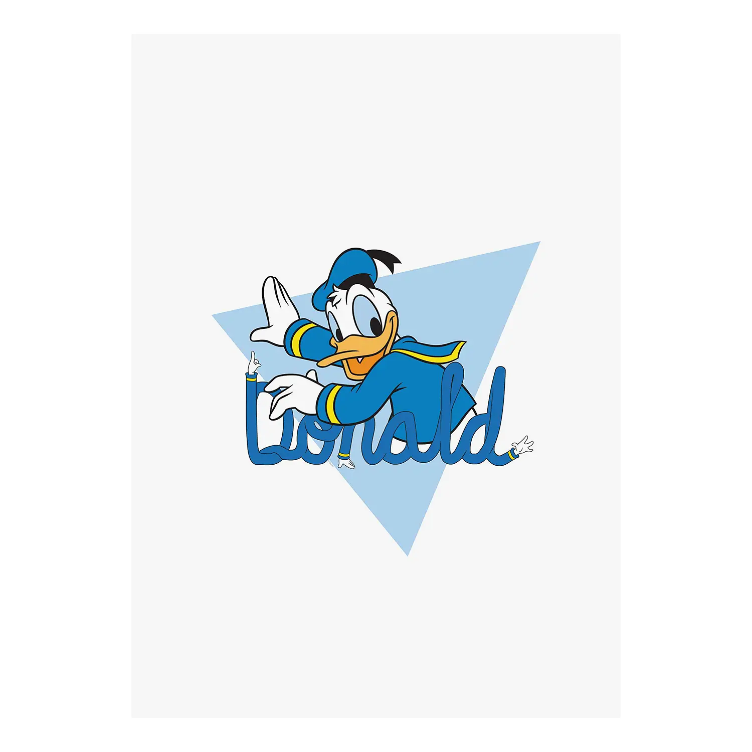 Wandbild Donald Duck Triangle