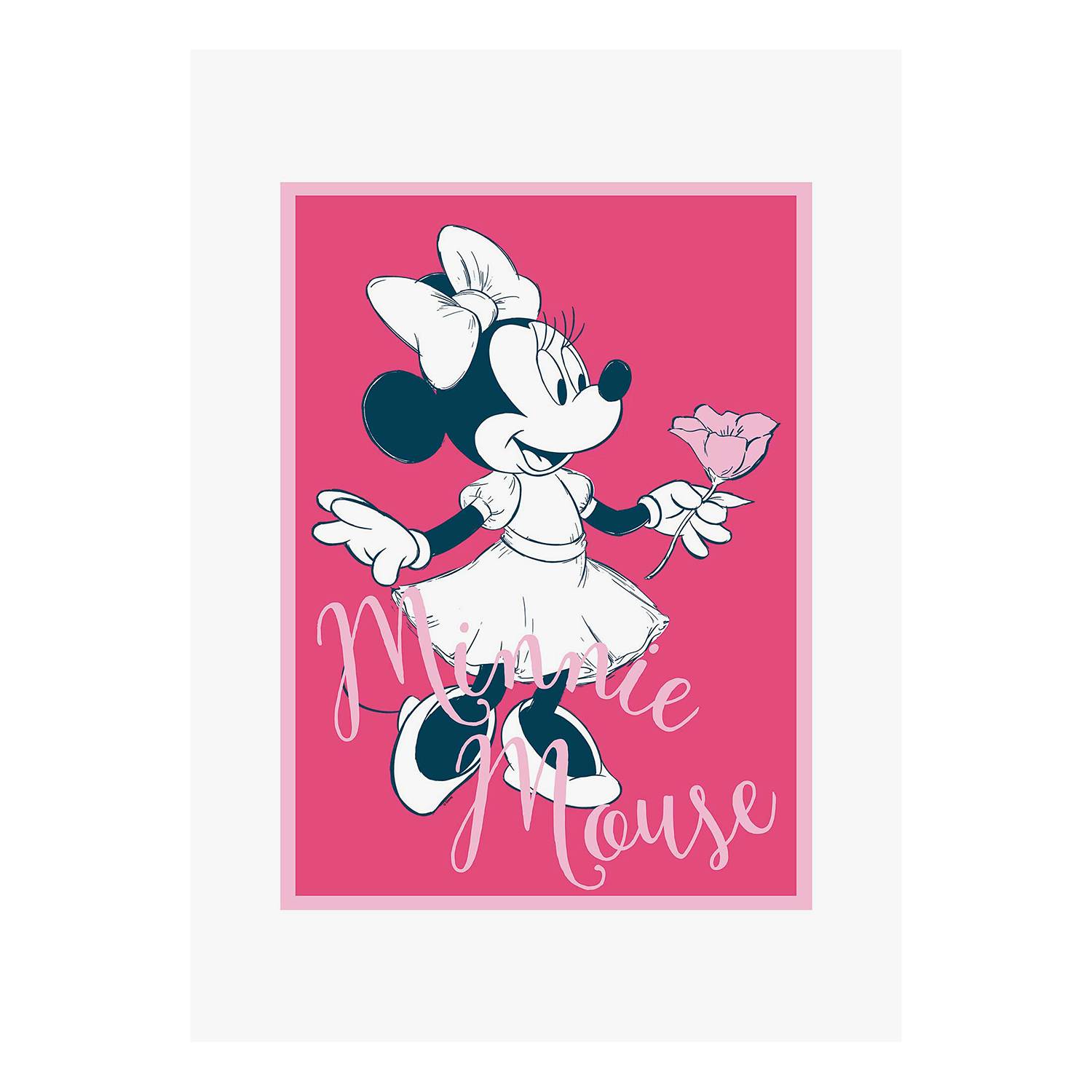 Tableau Disney - Minnie Heureuse - 35 Cm X 35 Cm à Prix Carrefour