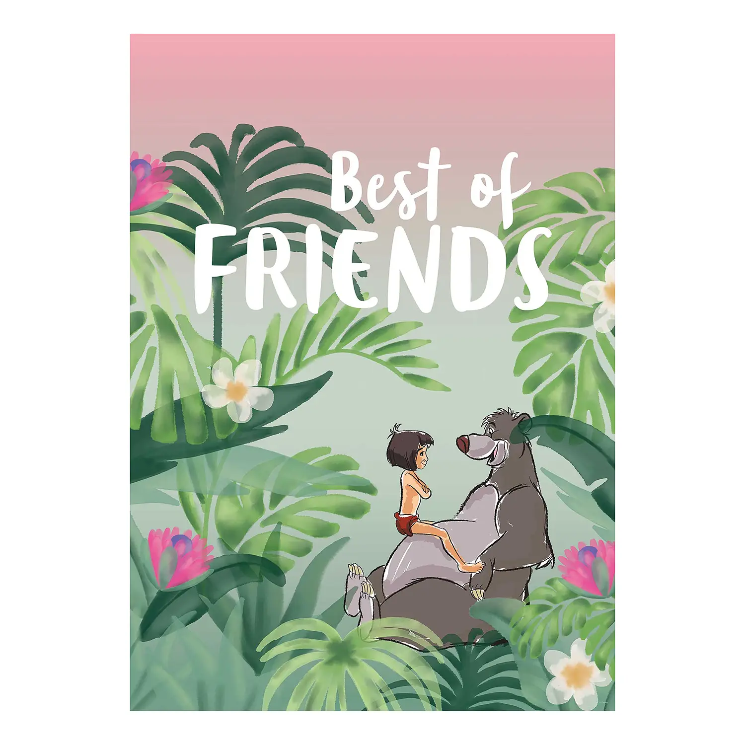 Wandbild Jungle Friends Best of Book
