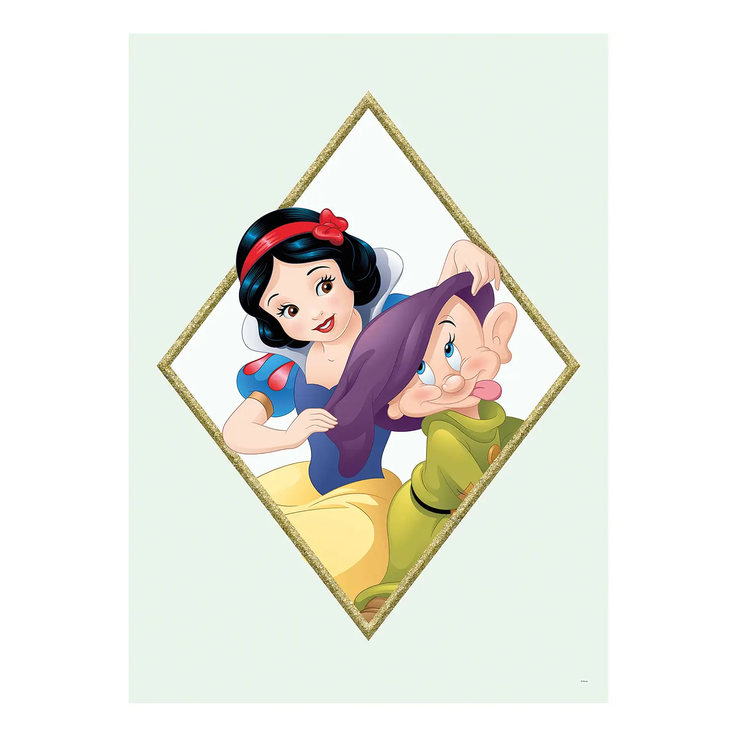Wandbild Snow White Dopey und