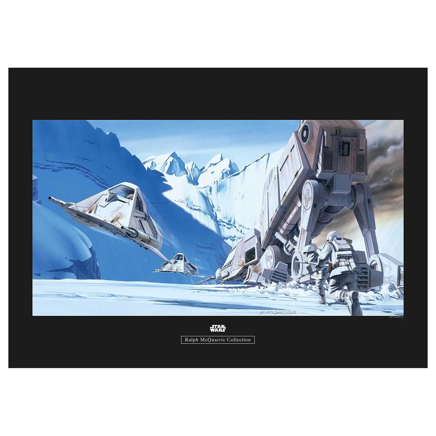 Battle Snowspeeder Hoth Wandbild