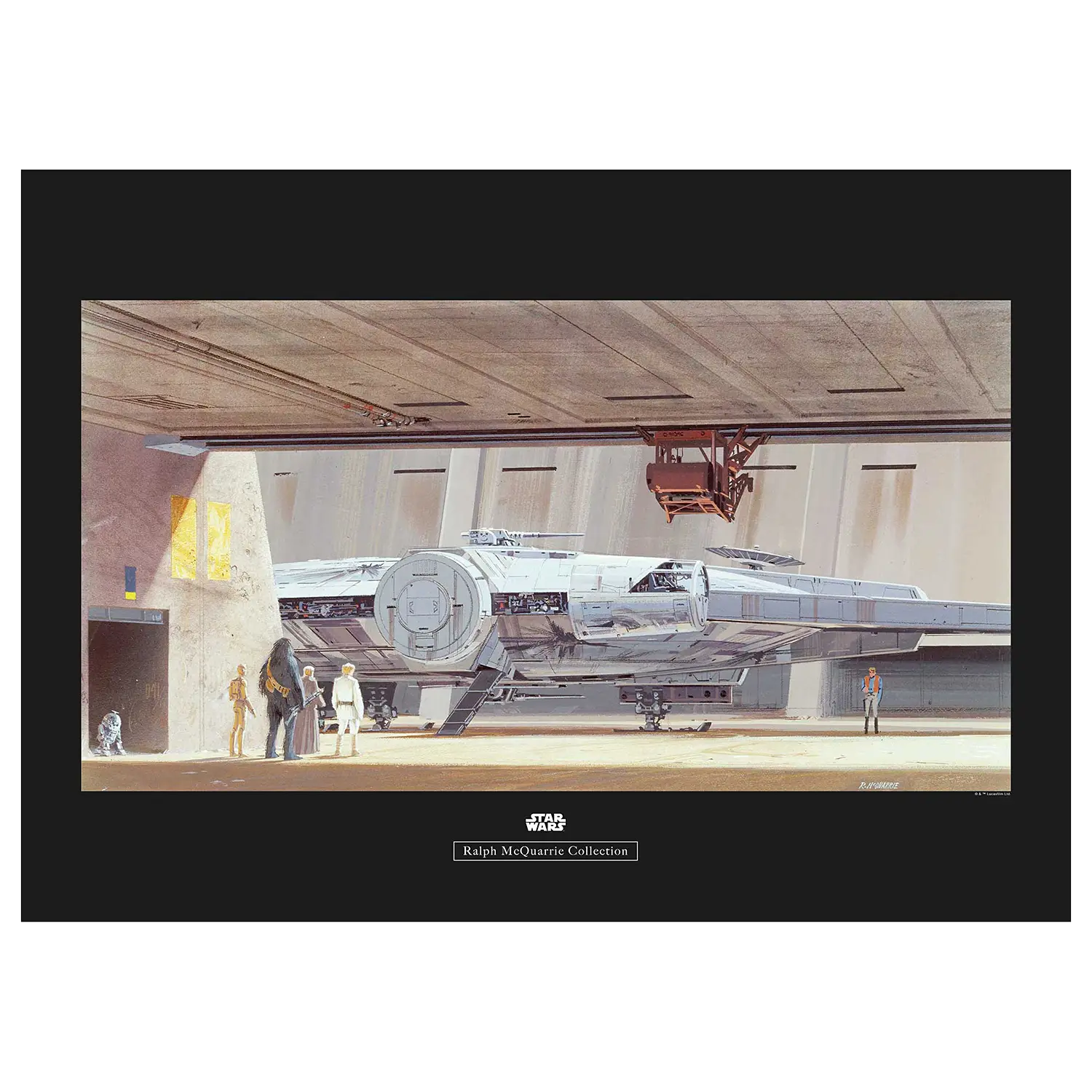 Wandbild Star Wars Eisley Hangar Mos