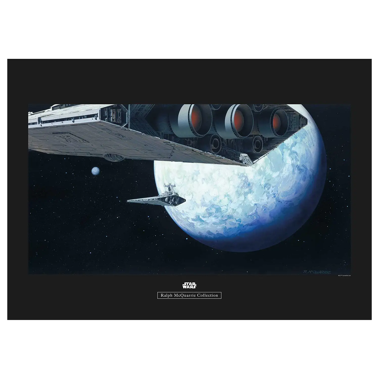 Hoth Star Orbit Wars Wandbild