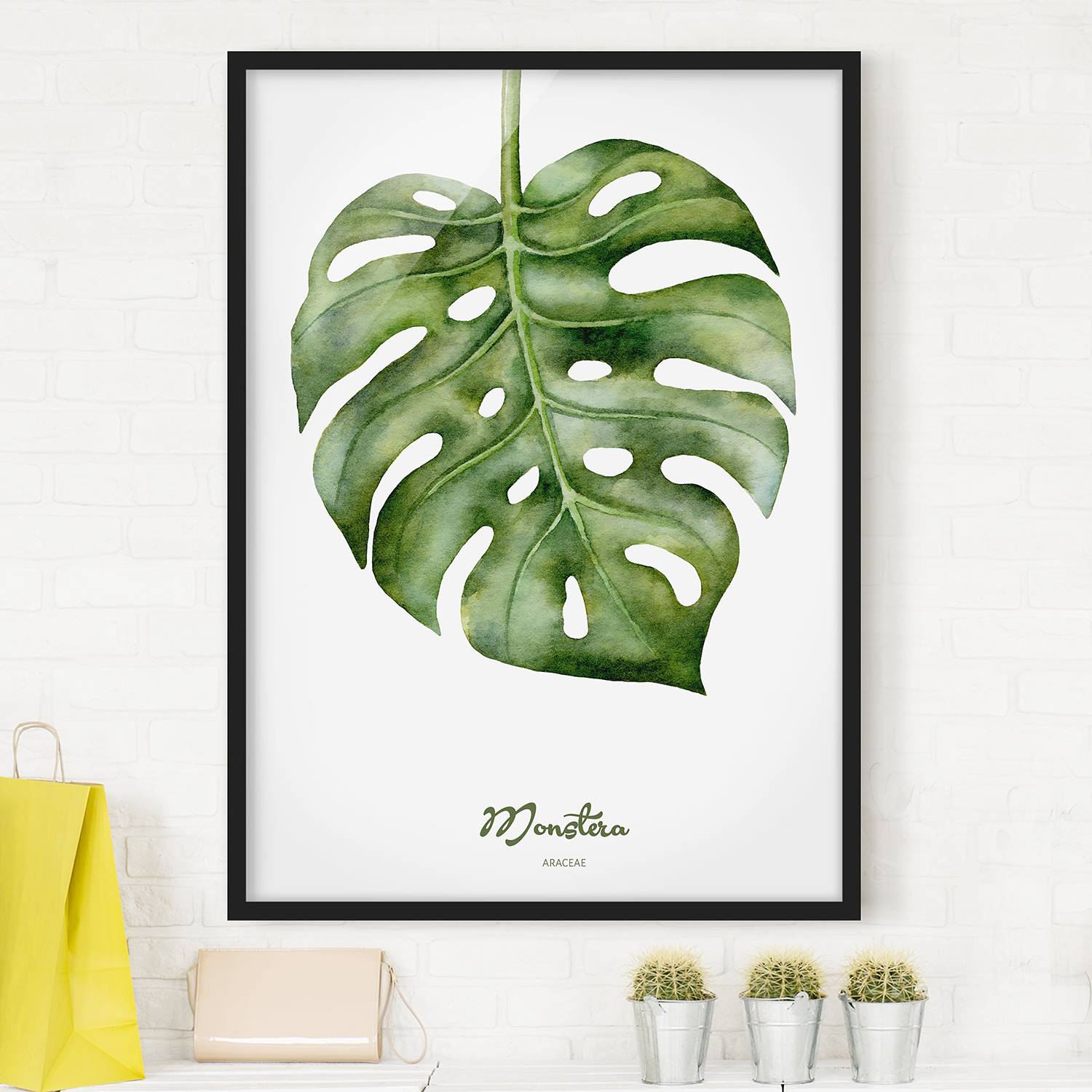 Bild Aquarell Botanik Monstera kaufen | home24