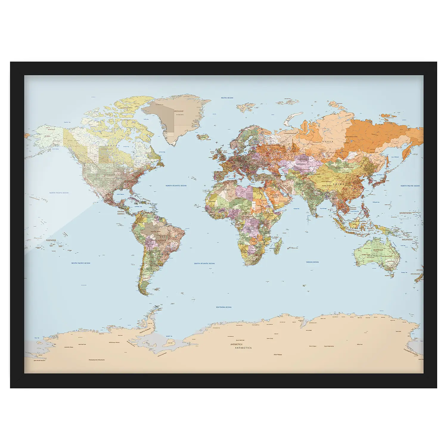 V Weltkarte Bild Politische