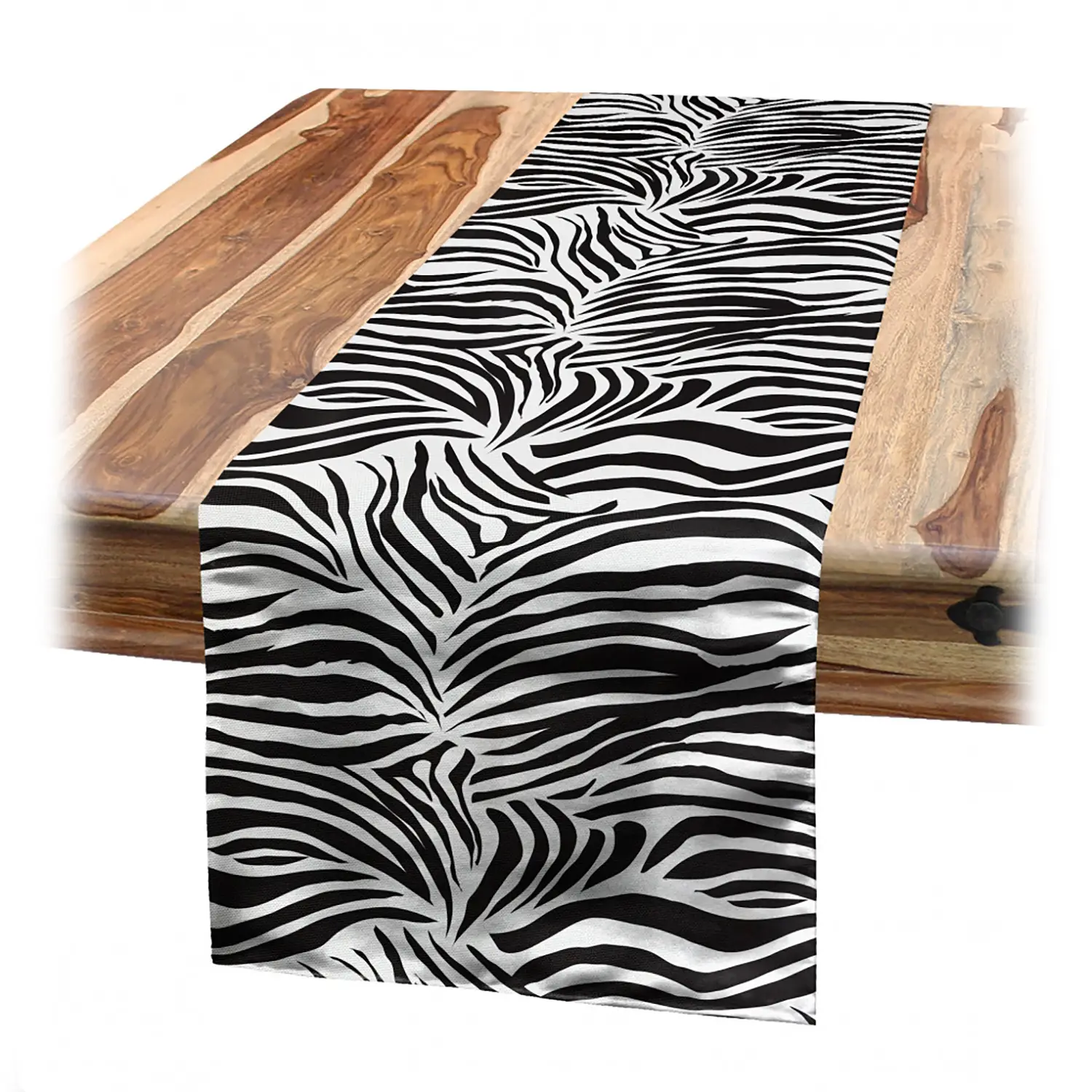 Wilde Zebra-Linien Tischl盲ufer