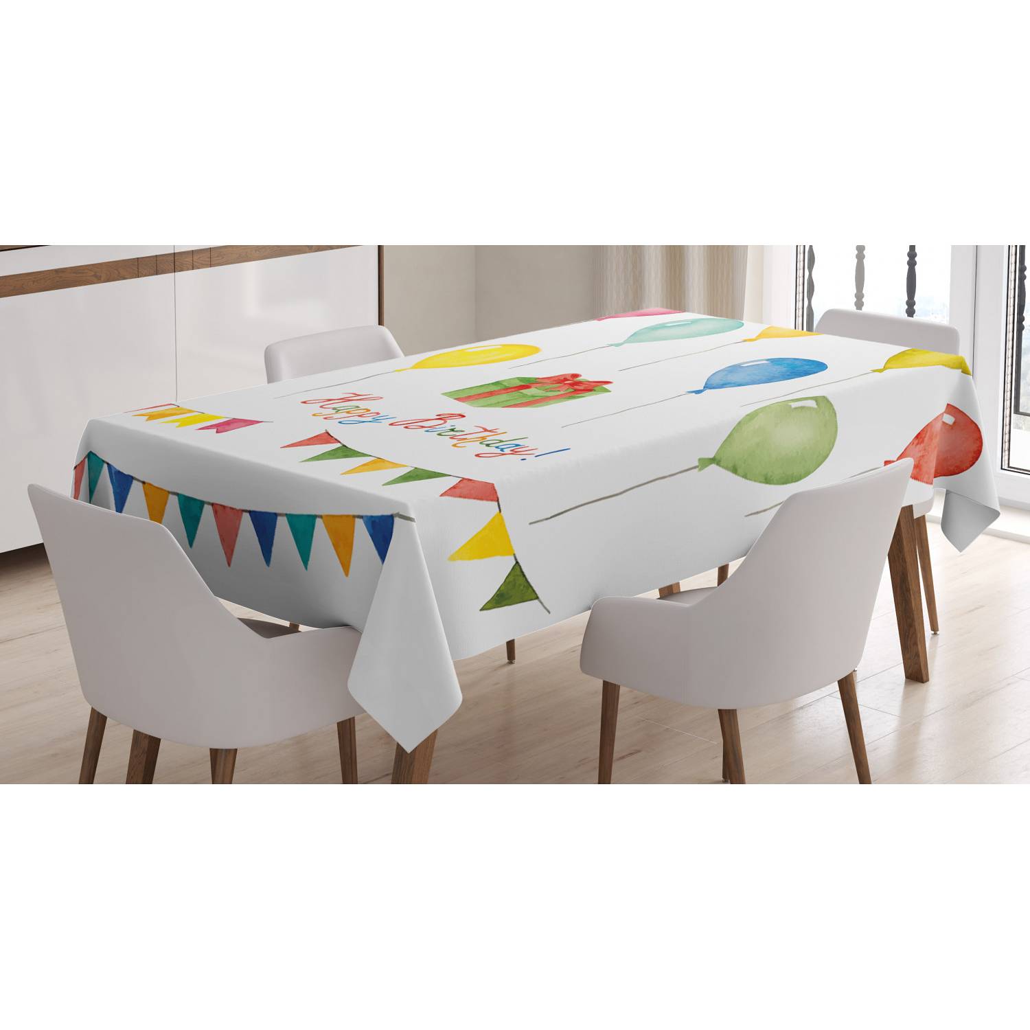 Konfetti-Geburtstagstischdecke – 2,13 X 1,37 M, Aus Kunststoff, Einfarbig Passend, Für Partys
