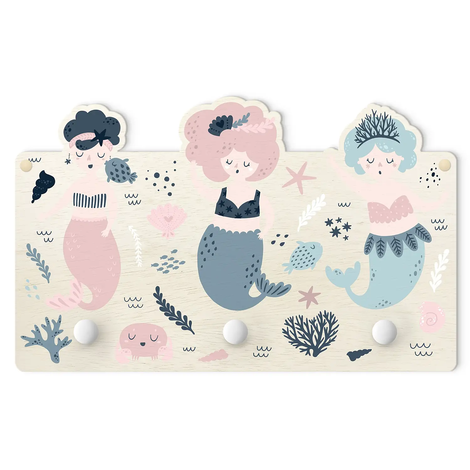 Drei Meerjungfrauen Kindergarderobe