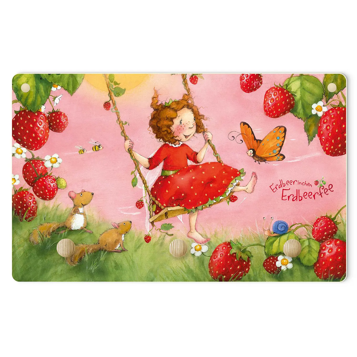 Schaukel Kindergarderobe Erdbeerinchen