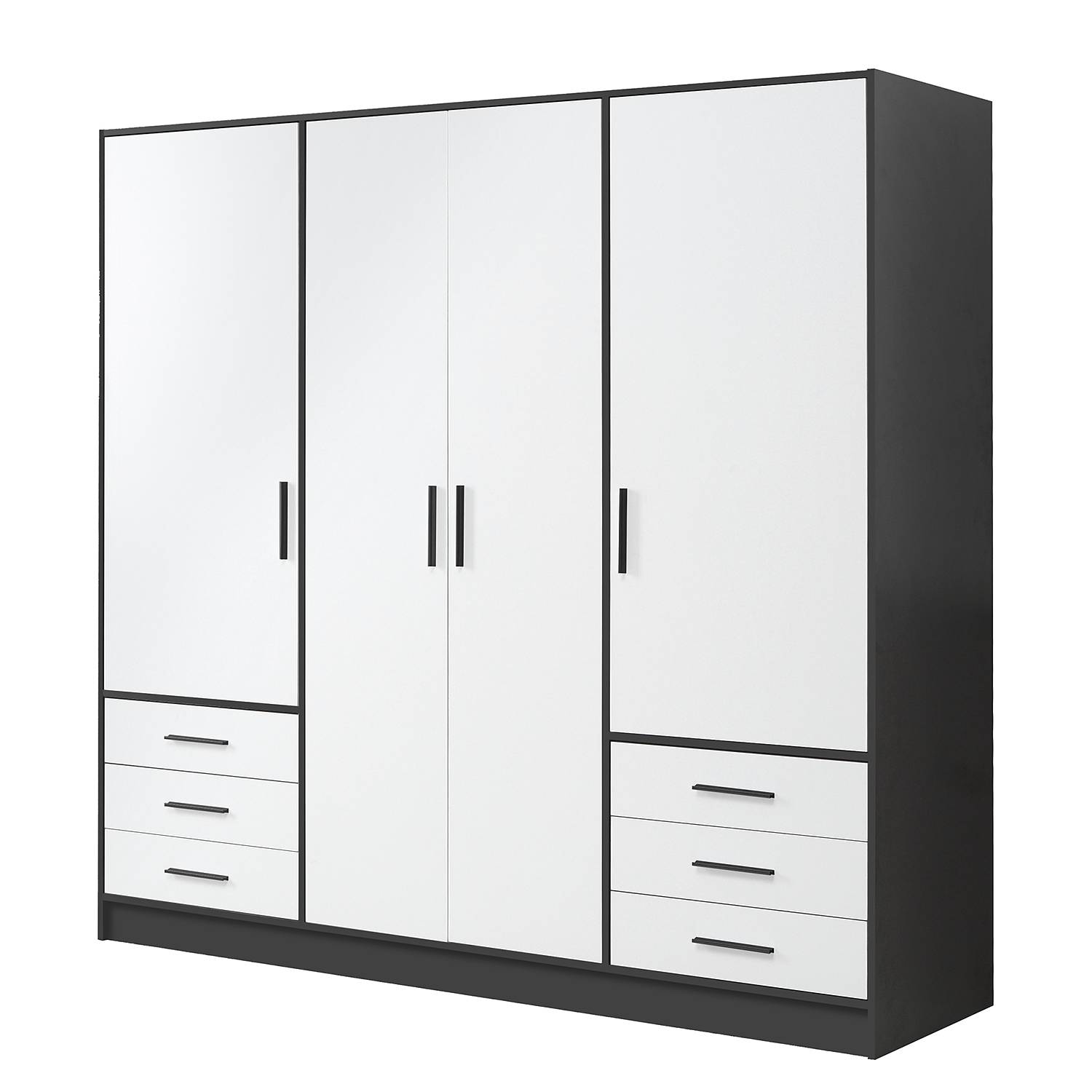 Schwarze Kleiderschränke bequem online bestellen home24