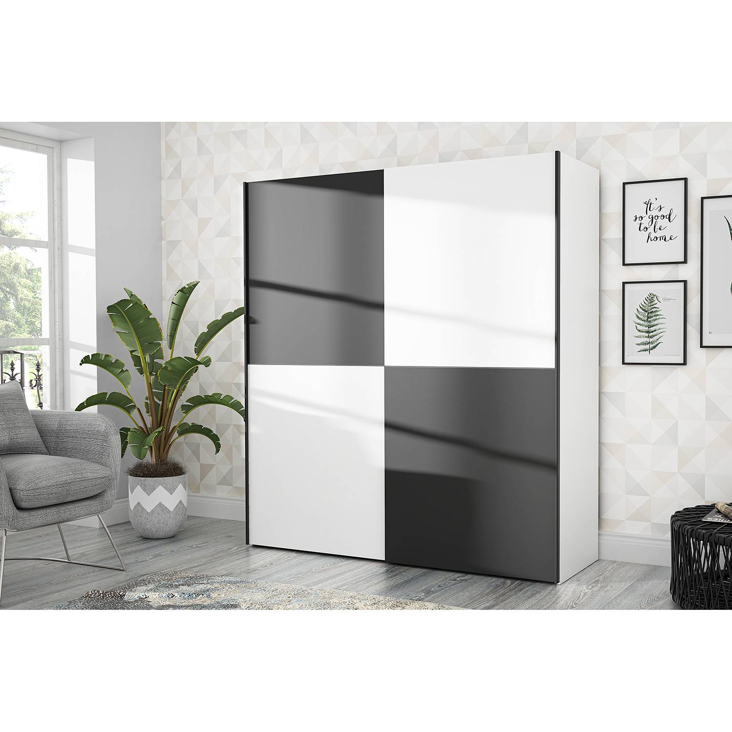 home24 Schwebetürenschrank Wismar