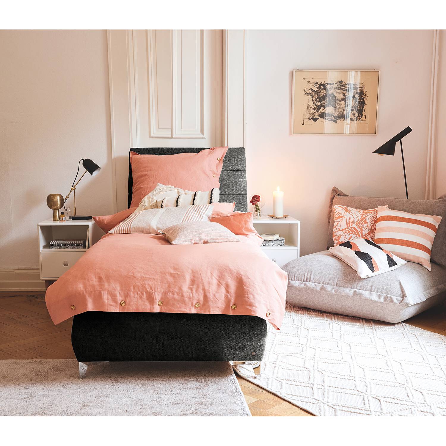 Lit boxspring Soft Lines Box Uni