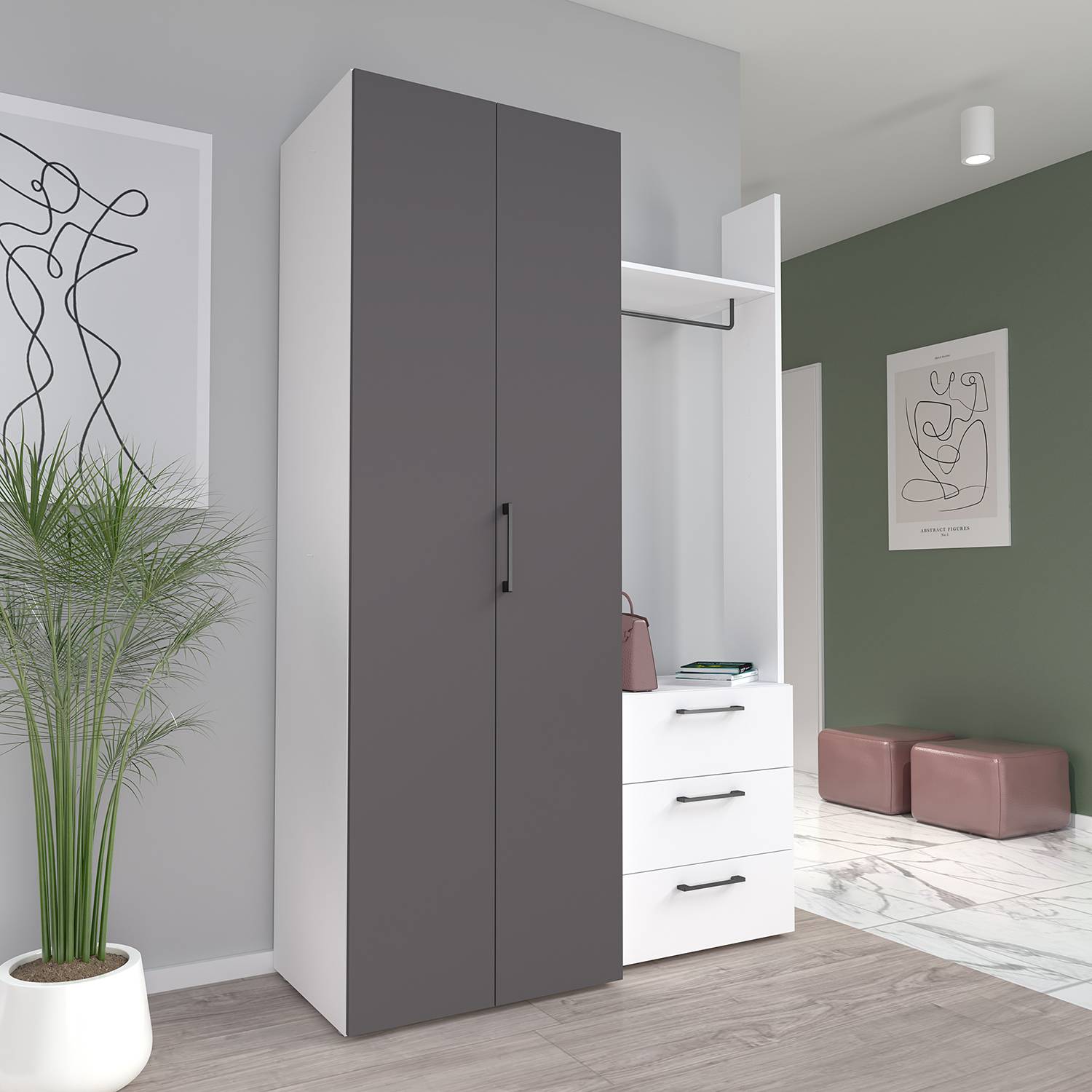 home24 Kompaktgarderobe Smartt